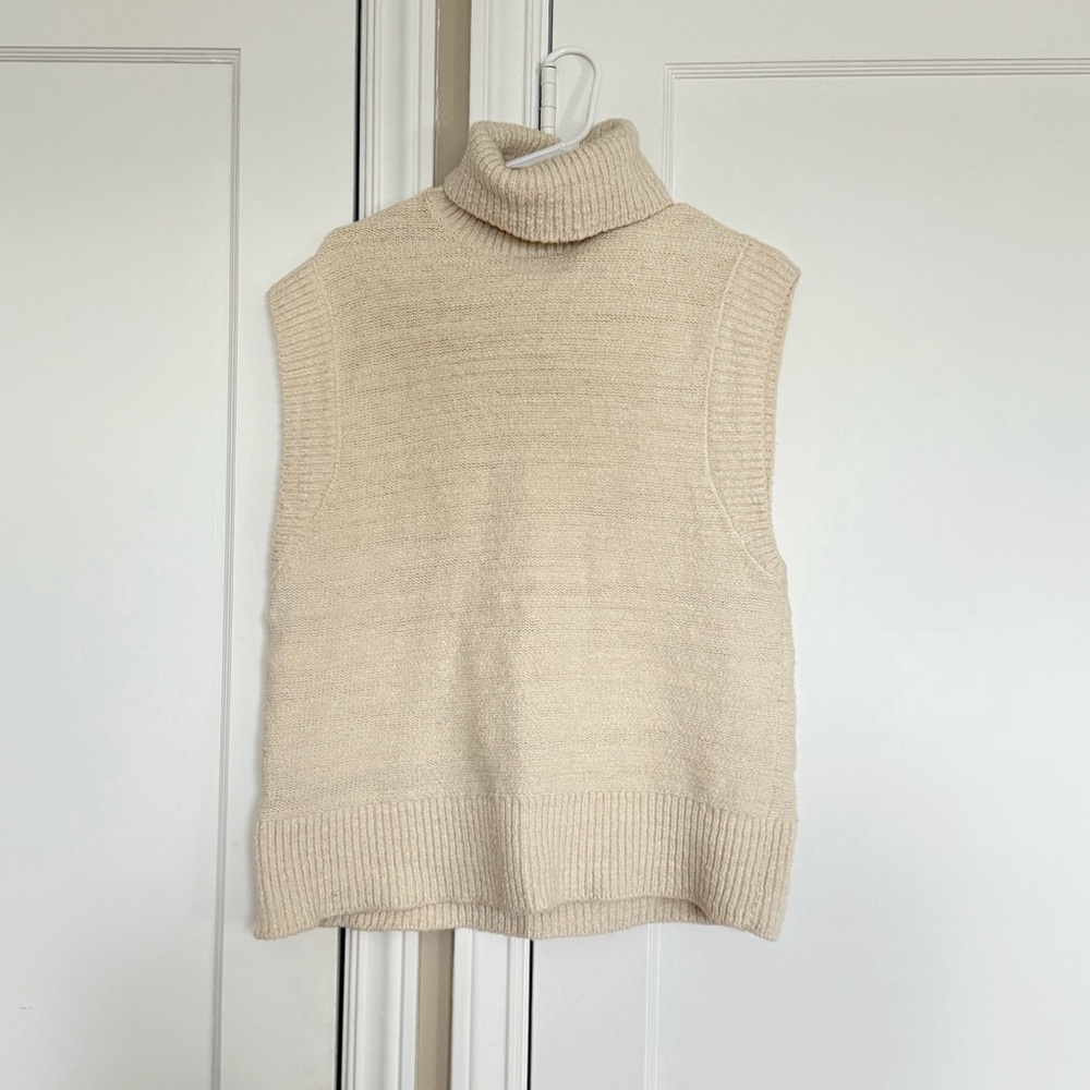 COS Textured Roll Neck Sweater Vest - Picture 3 of 11